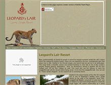 Tablet Screenshot of leopardlairresort.com